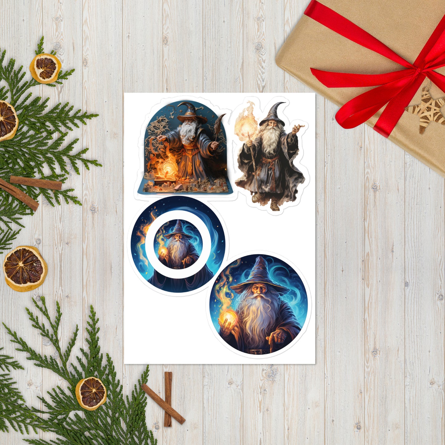 4 Wizard Sticker sheet
