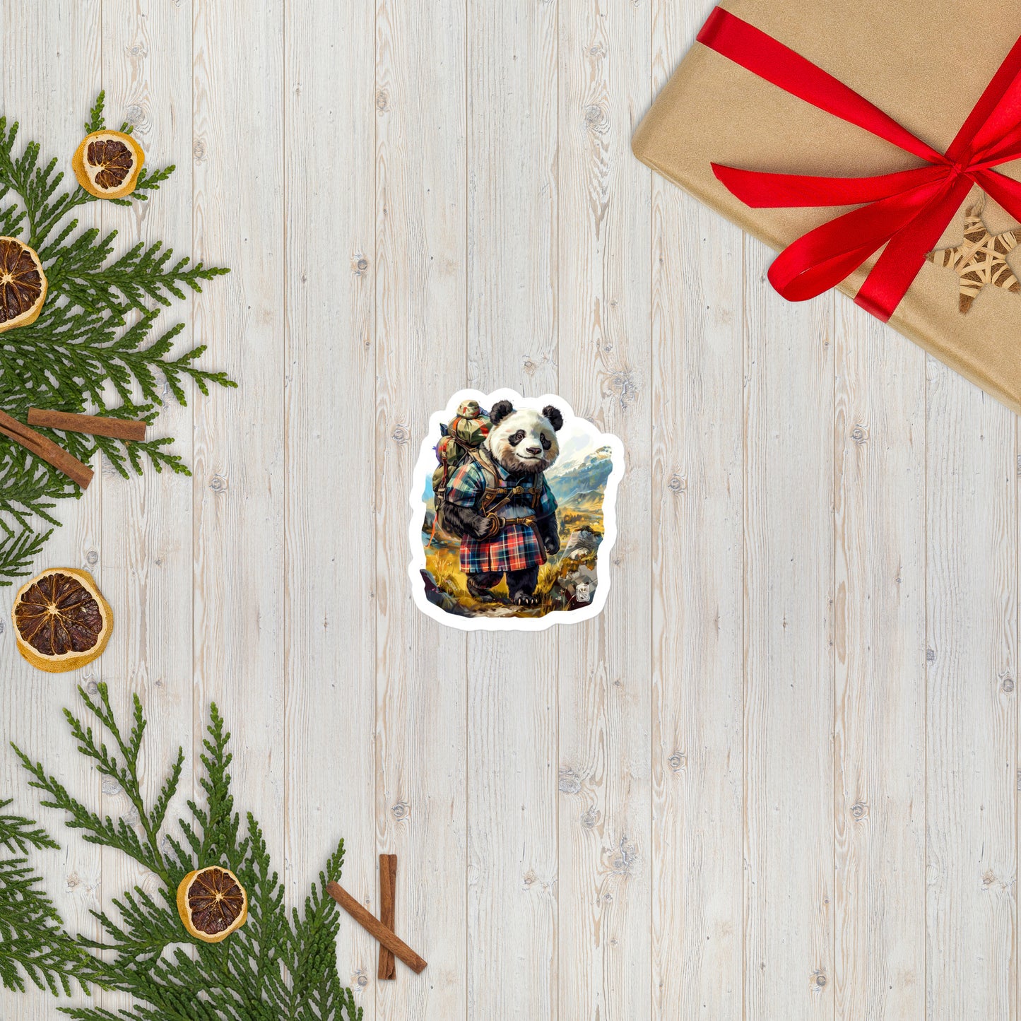 Highland Hiker Bear Sticker