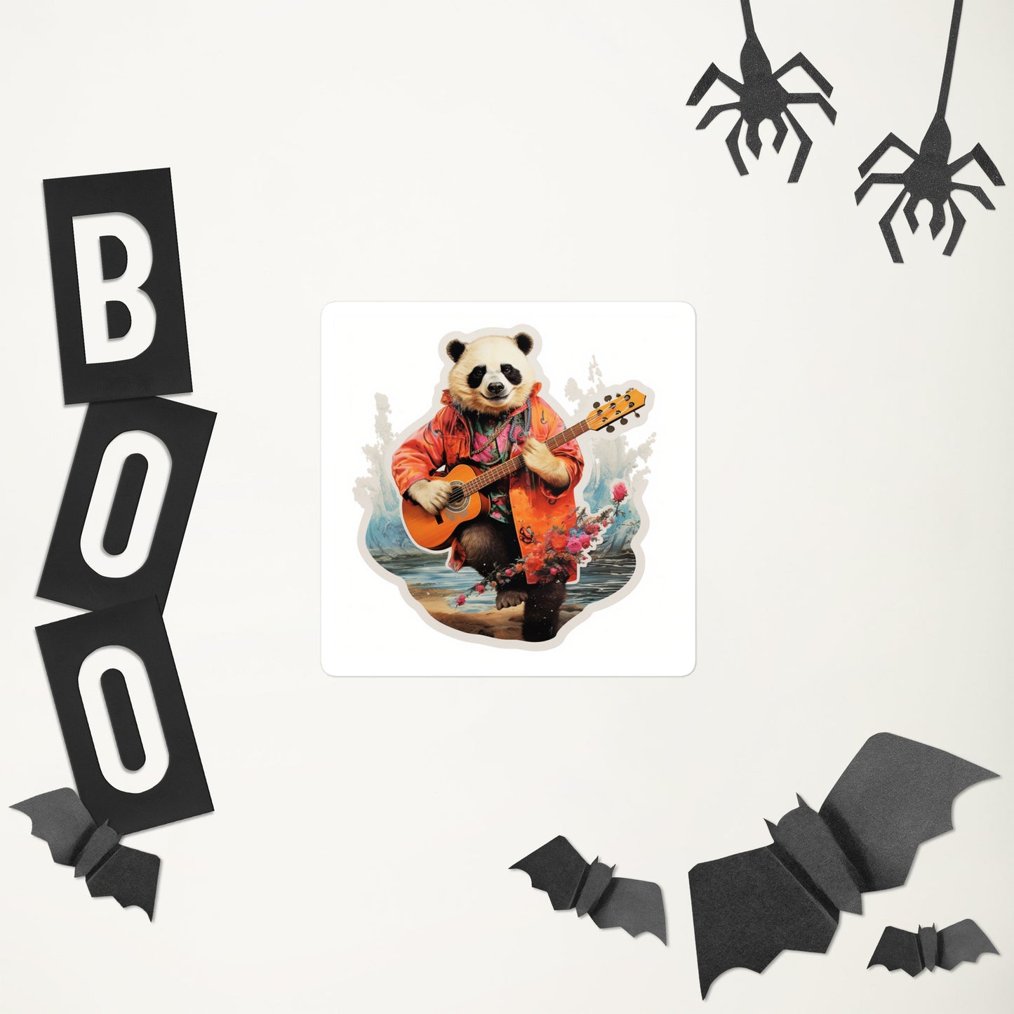 Spring Strummer Bear Stickers