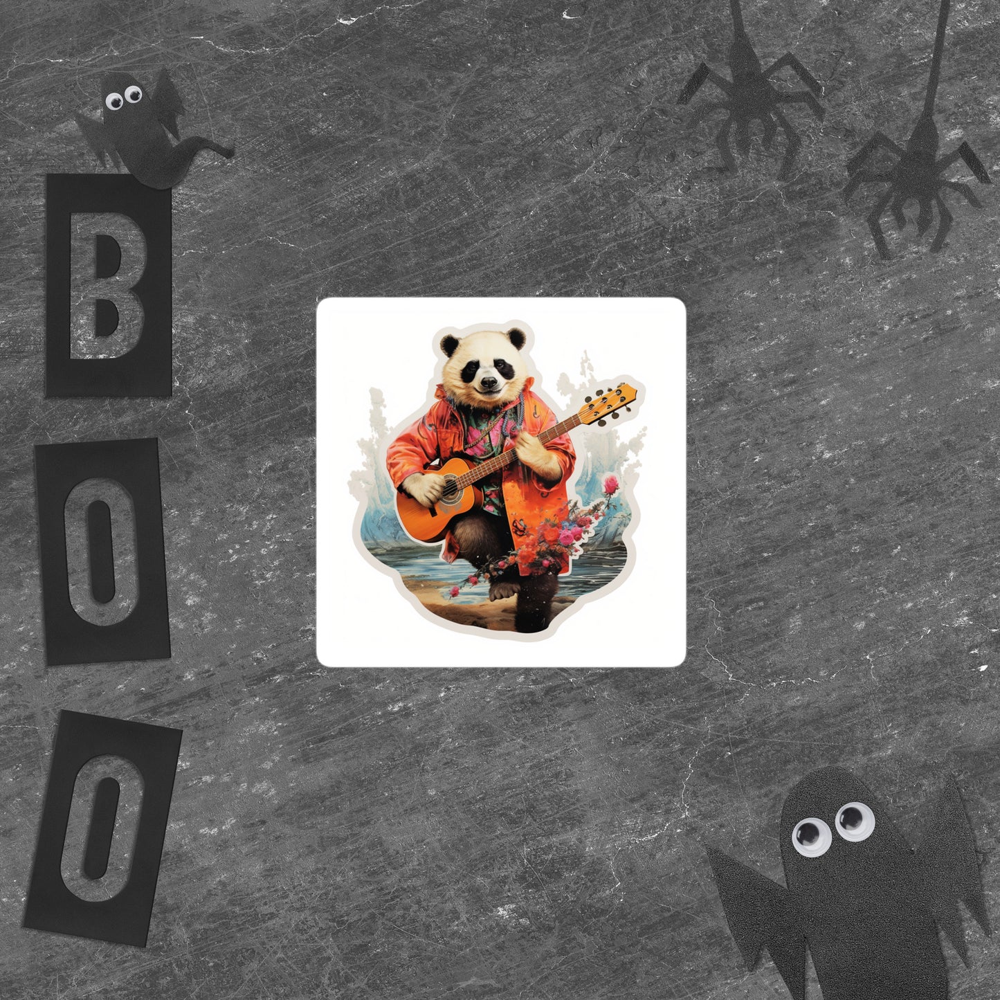 Spring Strummer Bear Stickers