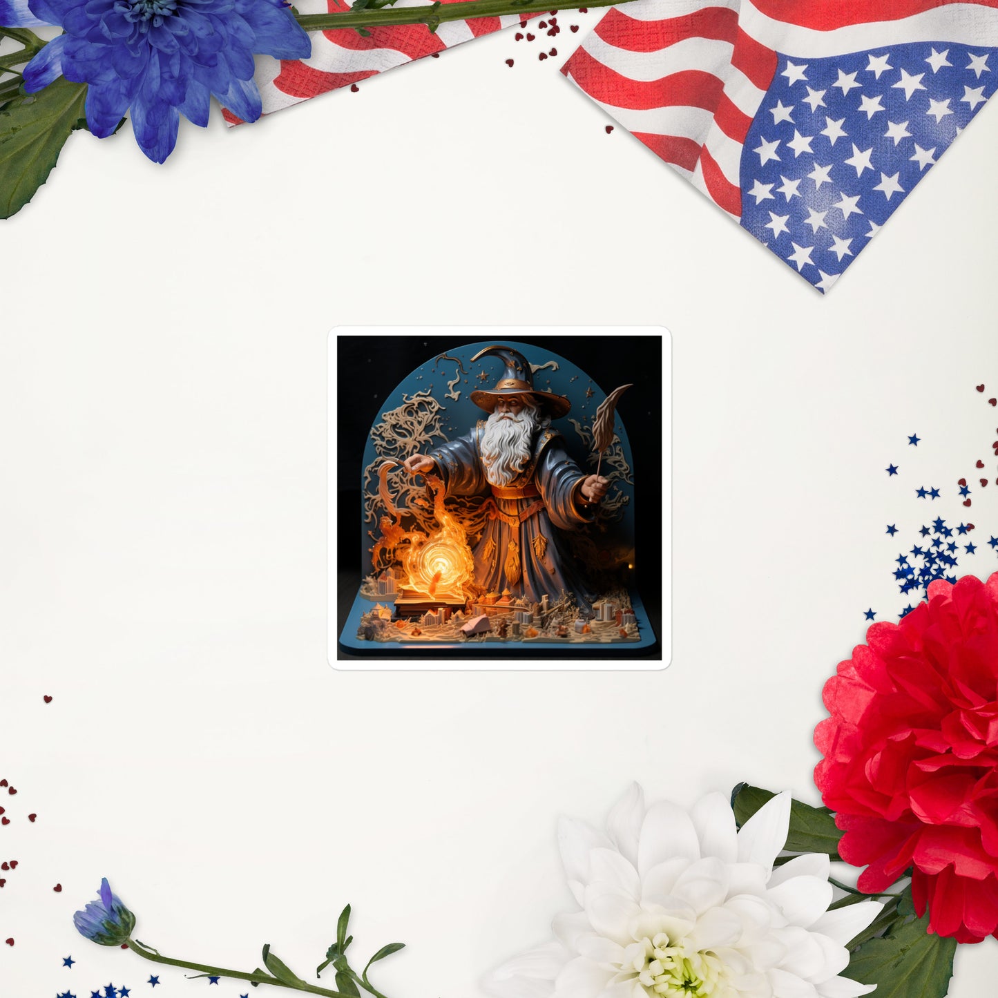 Wizard with Fire stickers 2