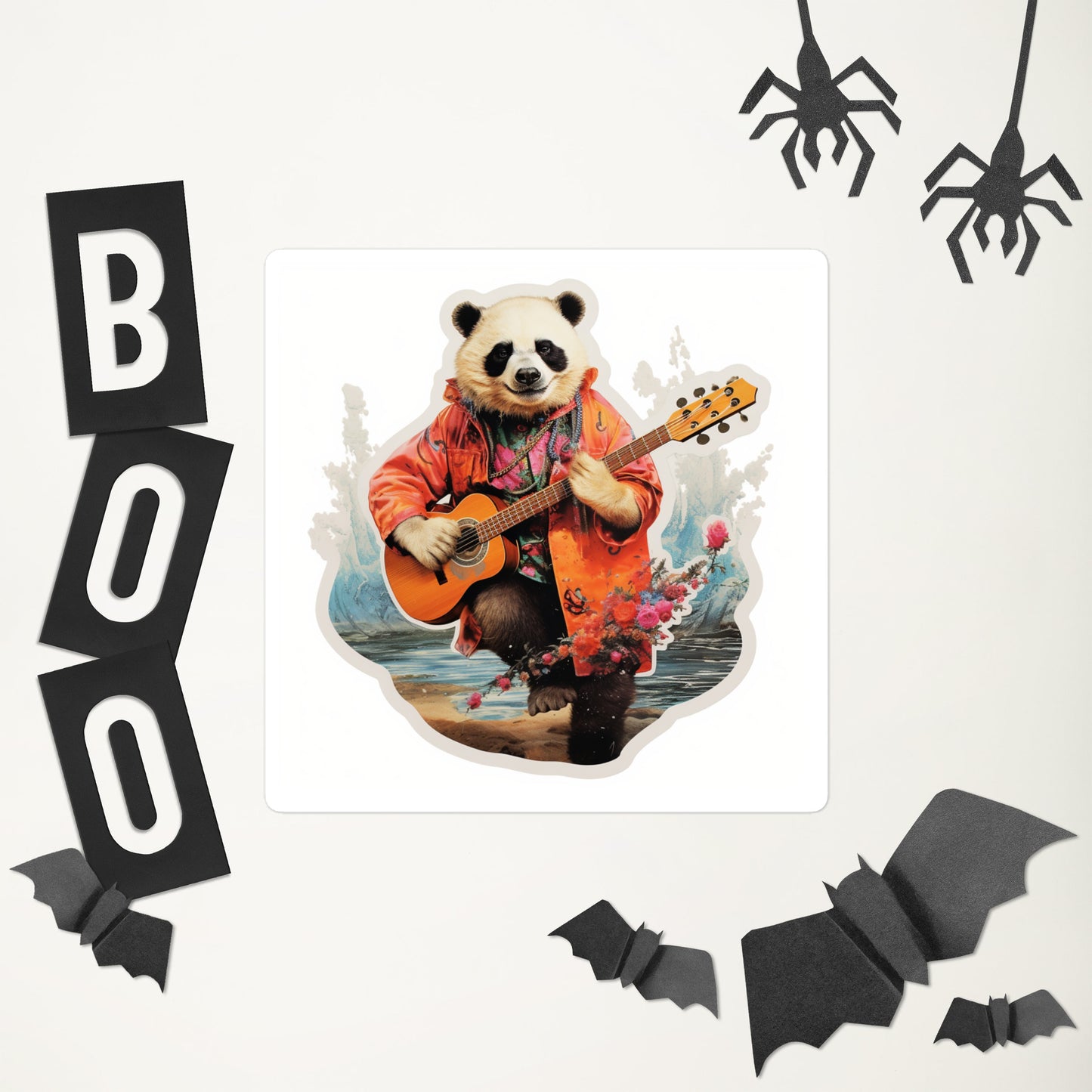 Spring Strummer Bear Stickers