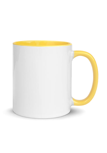 White Ceramic Mug with Color Inside