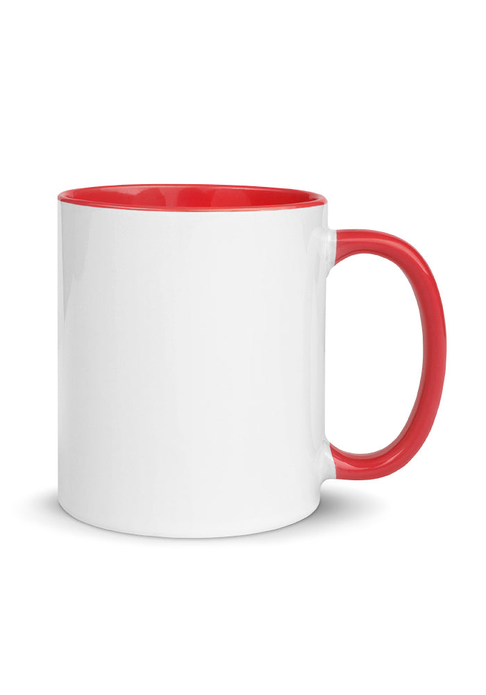 White Ceramic Mug with Color Inside