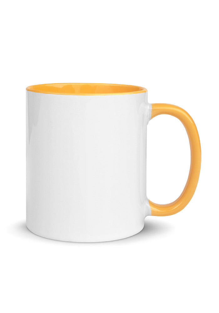 White Ceramic Mug with Color Inside