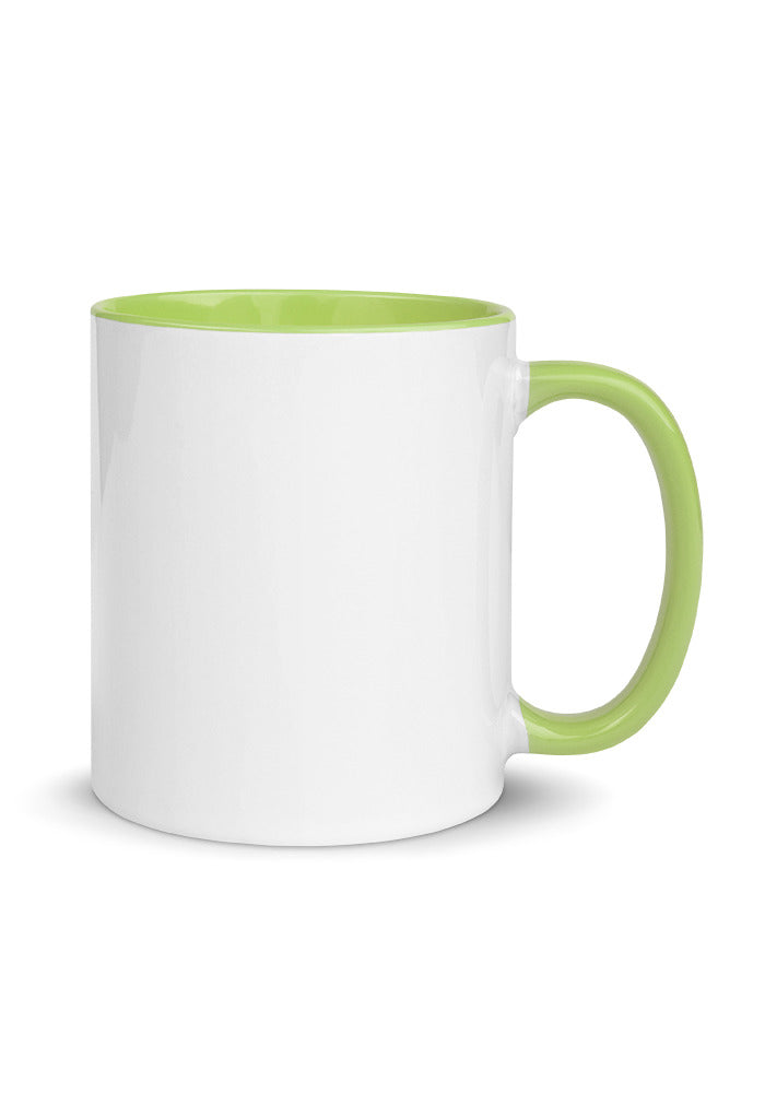 White Ceramic Mug with Color Inside