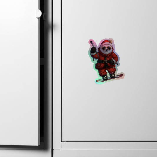 Christmas Bear with Skating Stickers