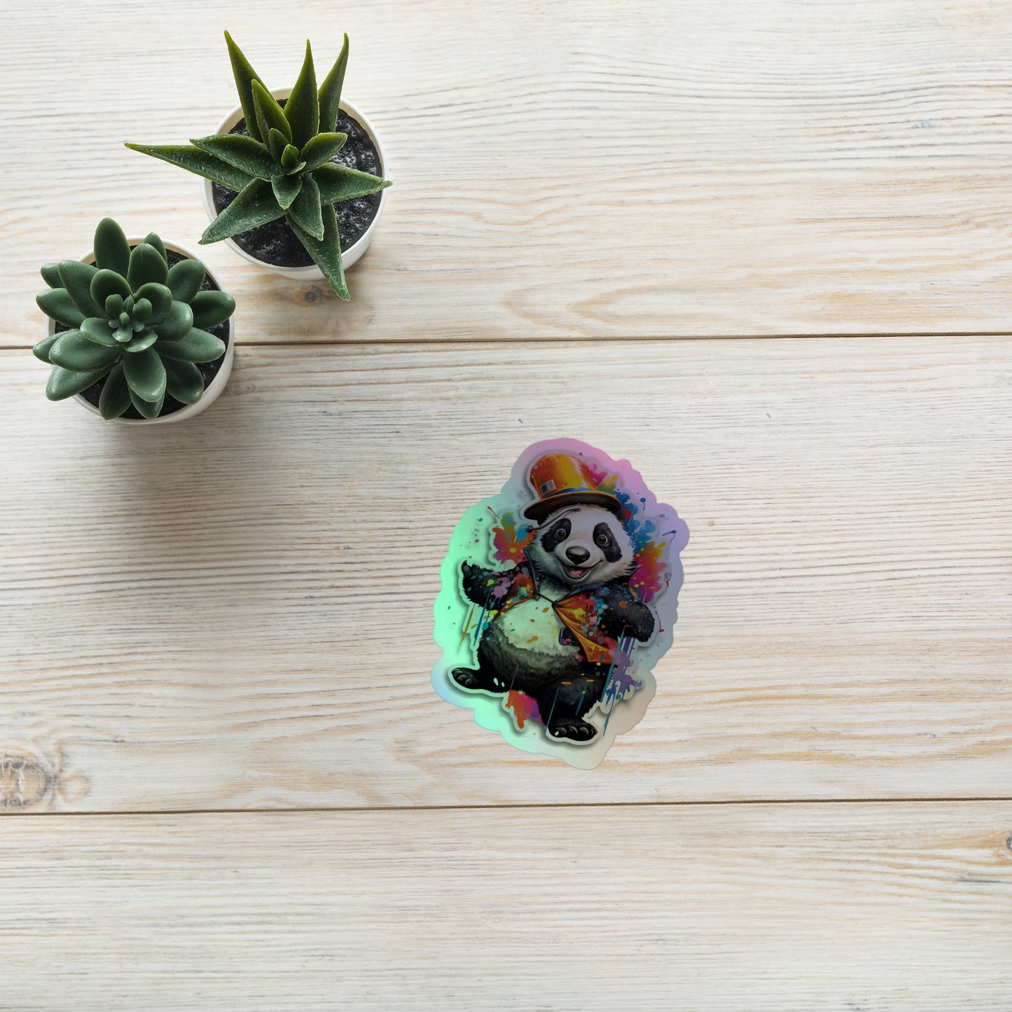 Cute Bear Holographic stickers