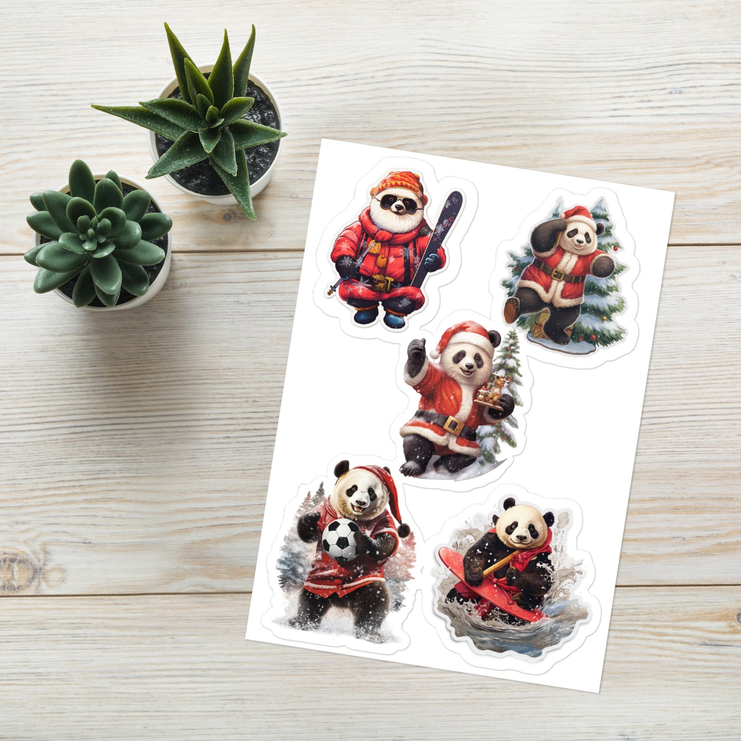 Christmas Bear Sticker Sheet 2