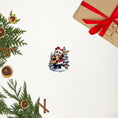 Load image into Gallery viewer, Christmas Bear With Guitar stickers
