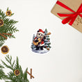 Load image into Gallery viewer, Christmas Bear With Guitar stickers
