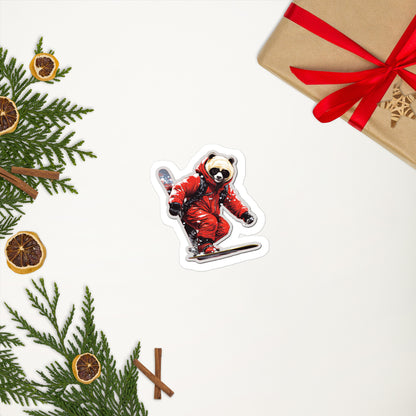 Christmas Bear with Skating Stickers 2