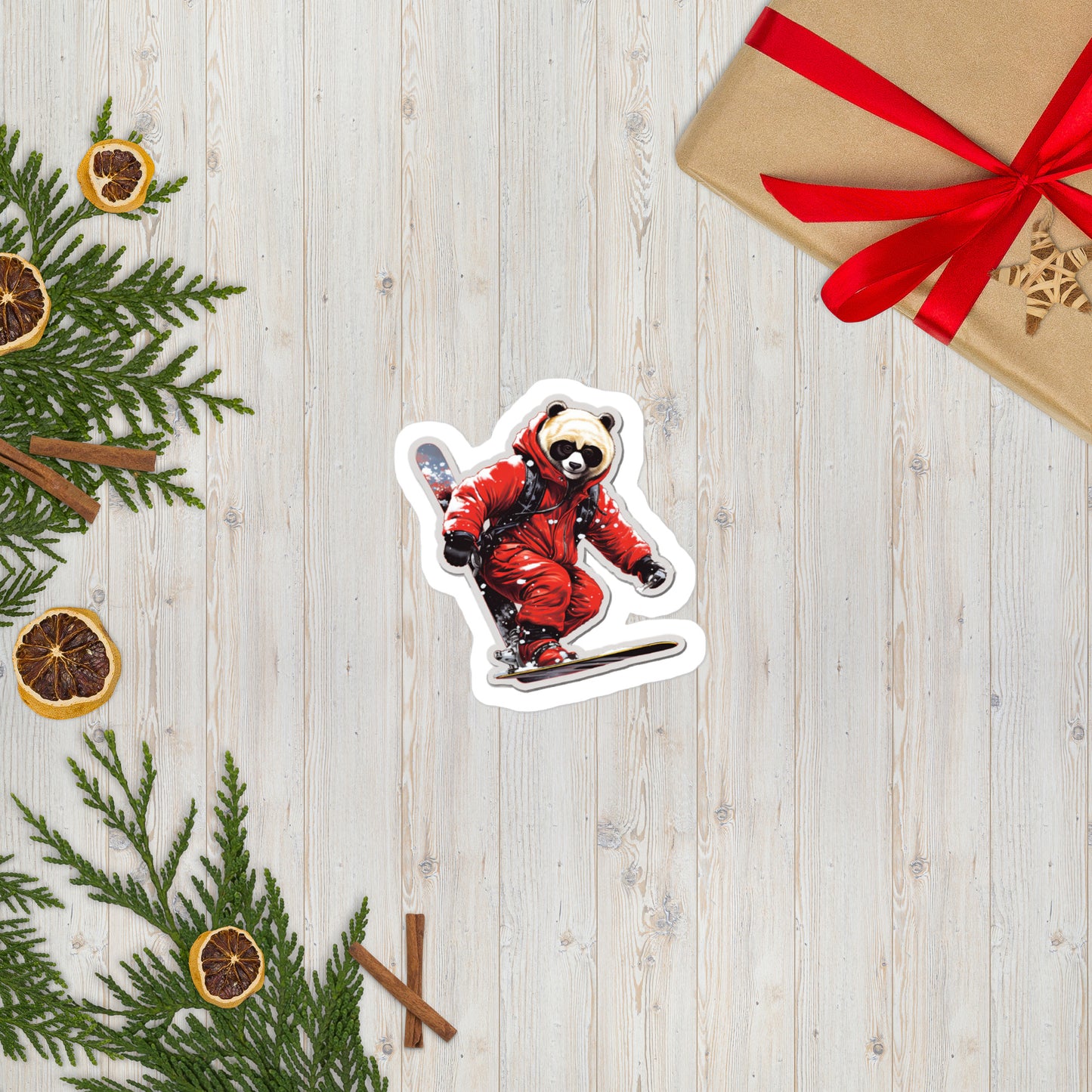 Christmas Bear with Skating Stickers 2