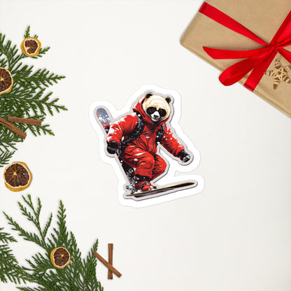 Christmas Bear with Skating Stickers 2