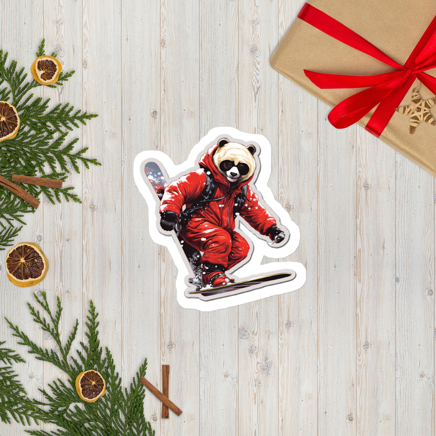 Christmas Bear with Skating Stickers 2