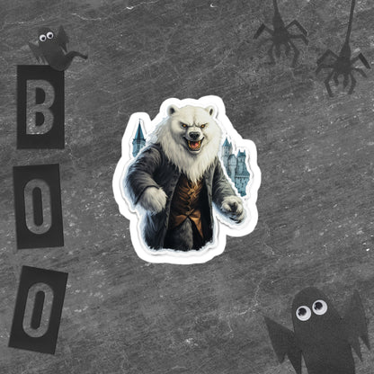 Halloween Bear with Coat Stickers